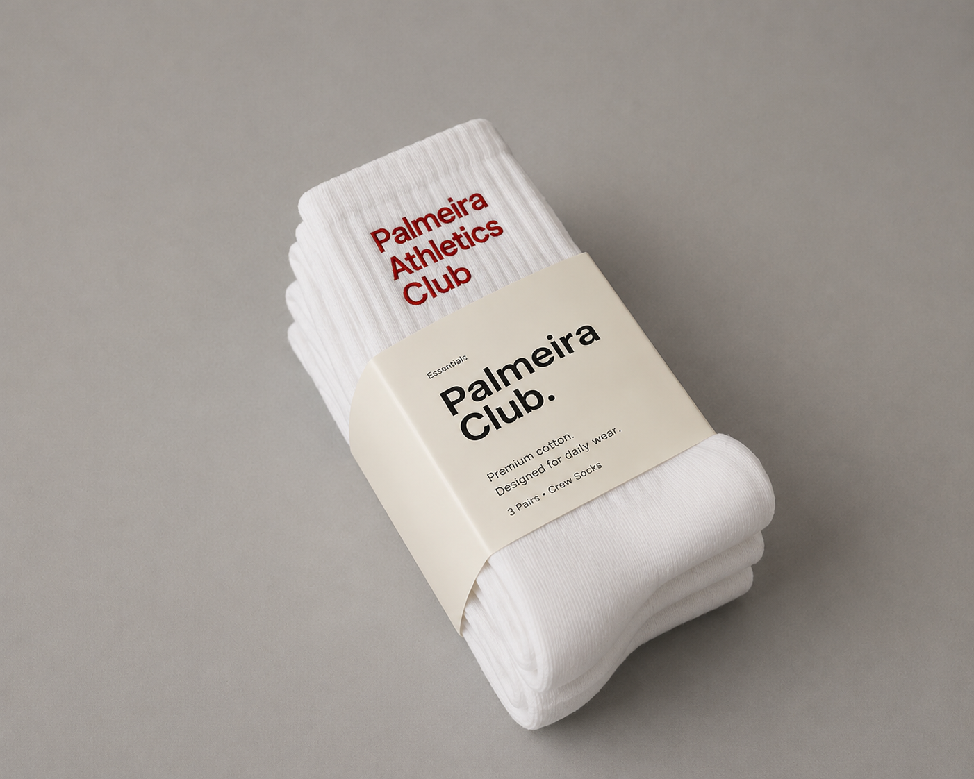 3 Pairs • Crew Socks